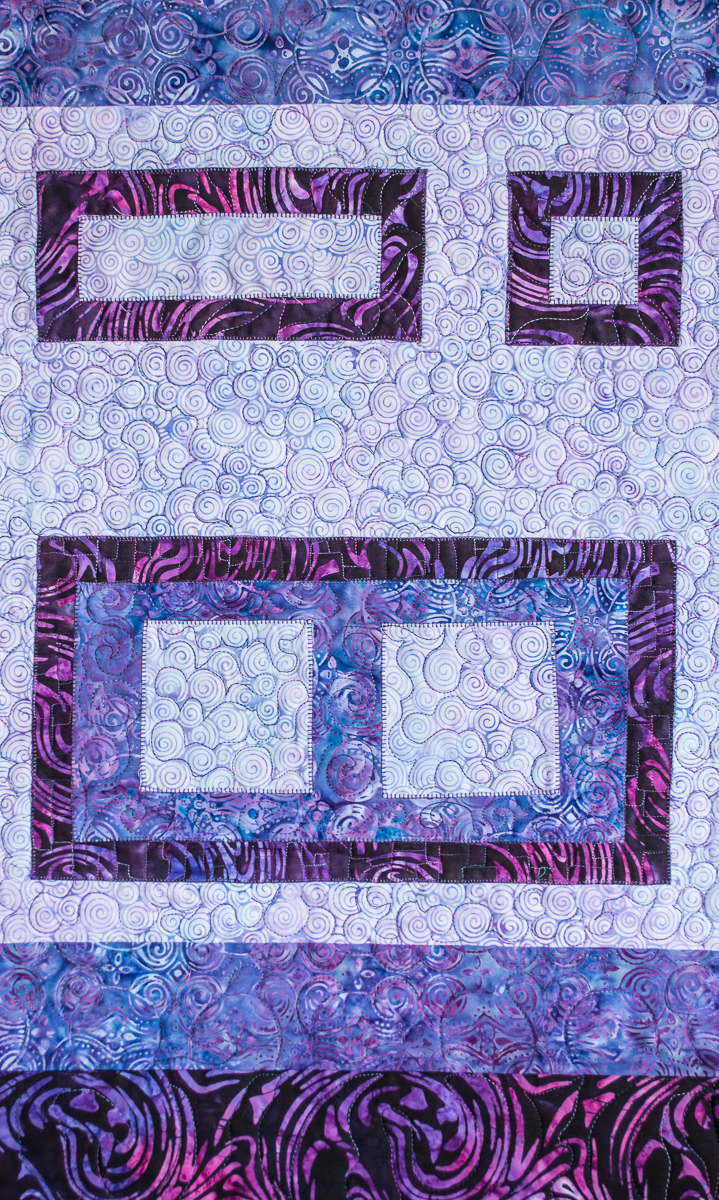 "Swirls and Purple" 17"x28" Private Collection