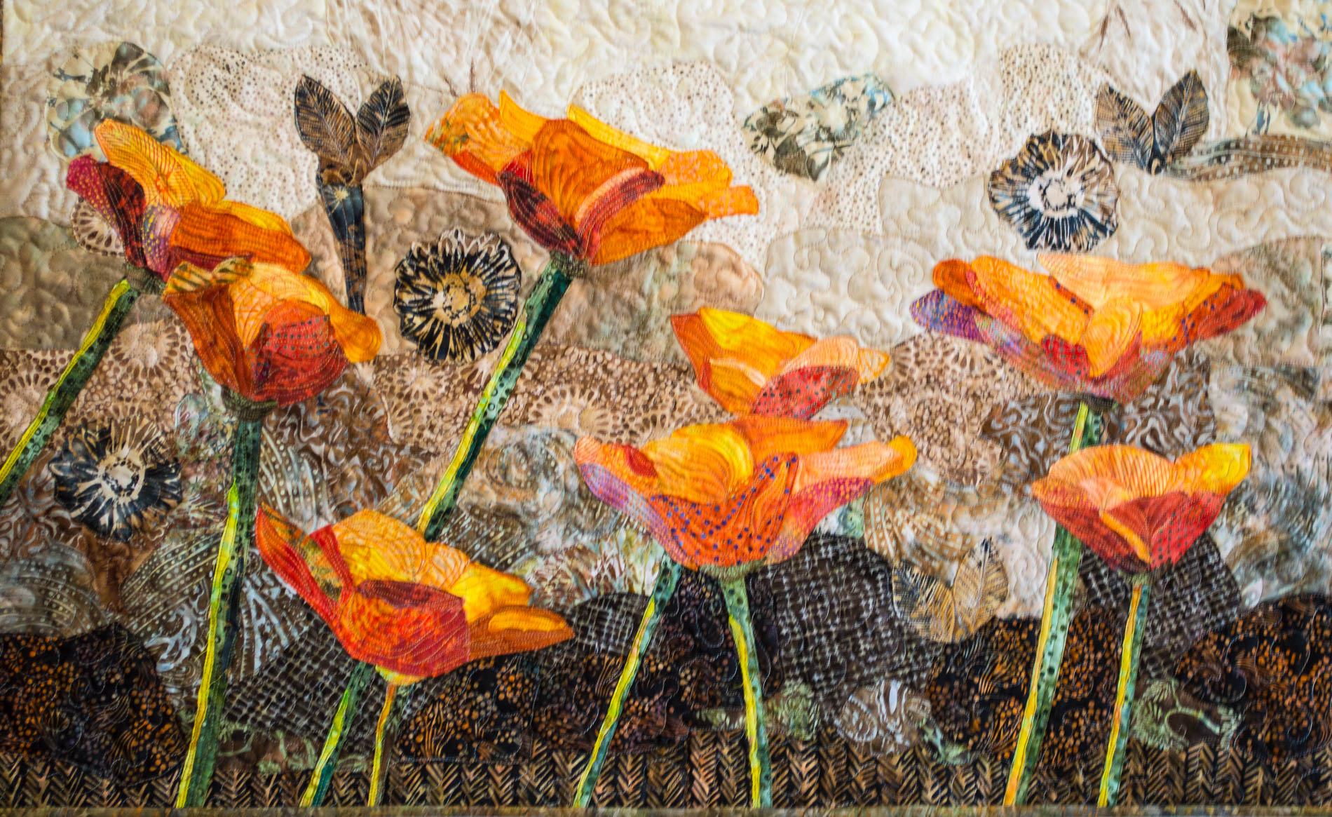 "Poppies"  36" x 22"  Private Collection