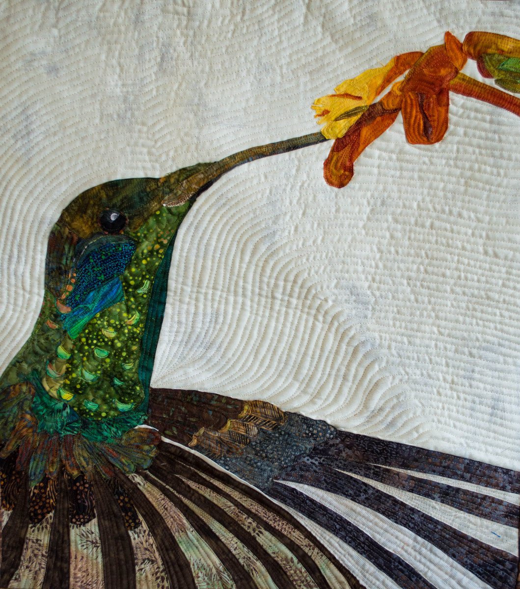 "Green Violet Ear"  20" x 20"  Private Collection