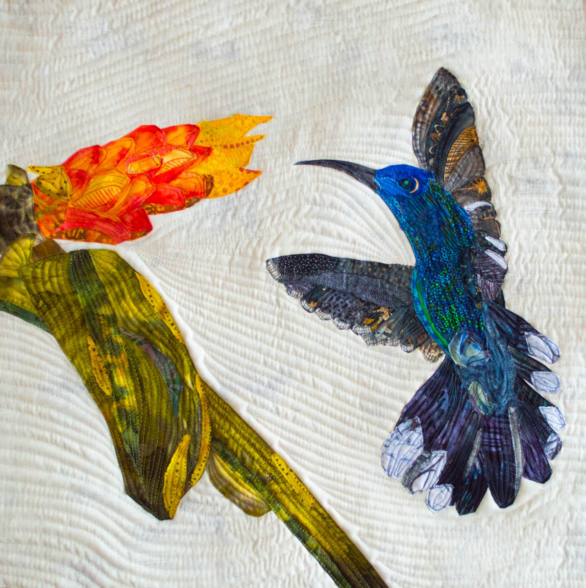 "Violet Sabre Wing" 20" x 20"  Private Collection