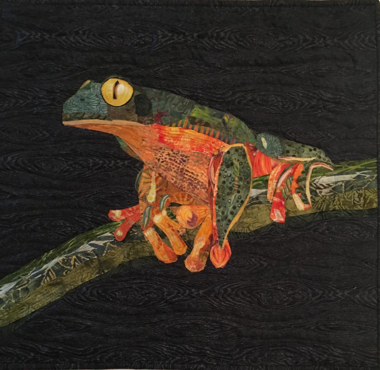 "Yellow Eyed Tree Frog"  22" x 20"  $500