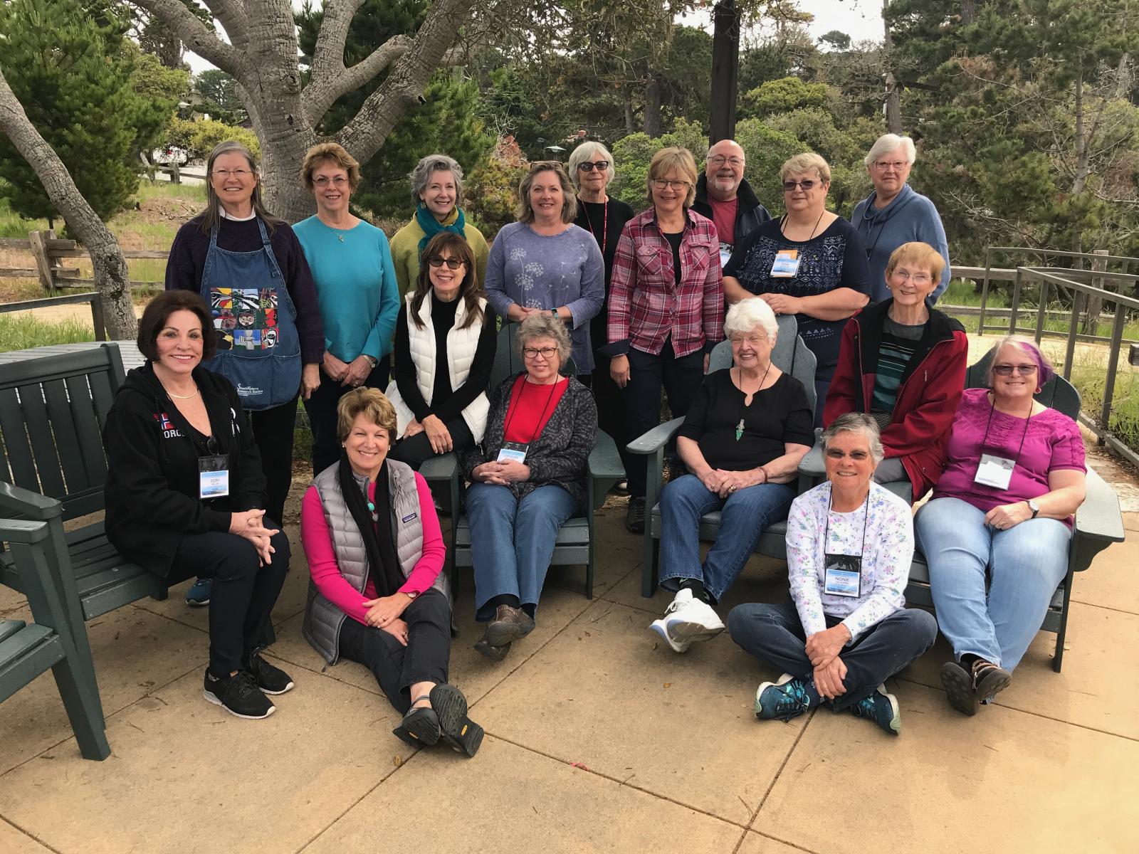 Class participants, Empty Spools Quilt Seminars, Monterey, CA 2018