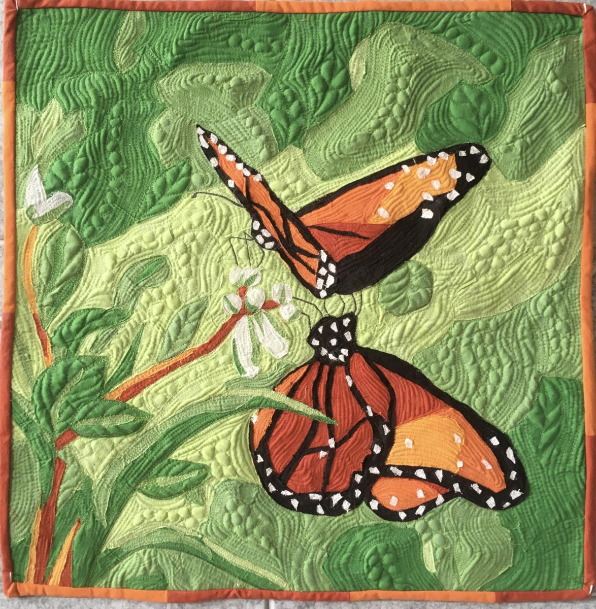 "Two Monarchs"  20" x 20"
Private Collection